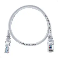 Cabo De Rede Patch Cord Cat5e Rj45 Utp 2 Metros Branco White Pluscable para roteador modem jogos