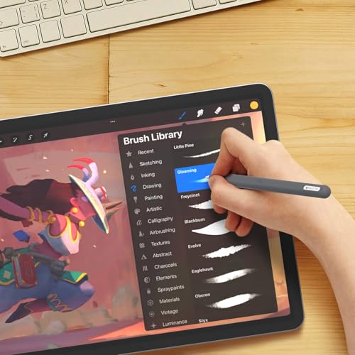 Image of Ultra Thin Protective Pencil Cover for Apple Pencil Pro &Apple Pencil 2nd Gen Silicone Case Sleeve Compatible with Apple Pencil Pro (Dark Grey)