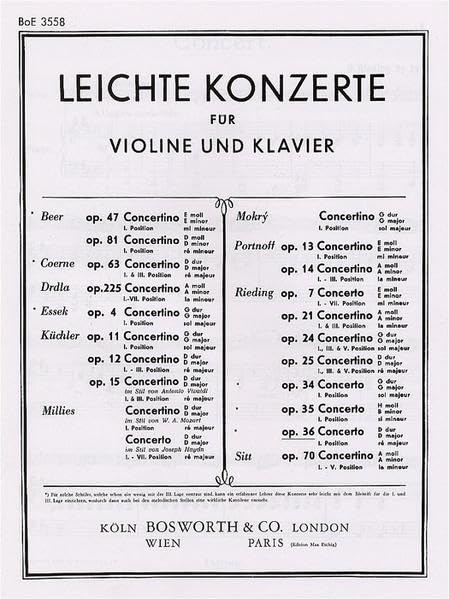 Concerto op.36 D-Dur