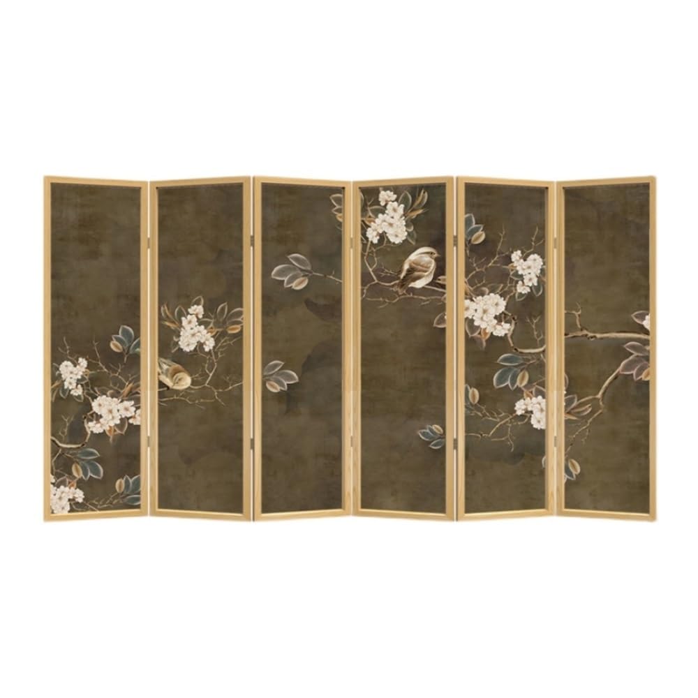 Privacy Screen Floor Screen Partition Decoration Living Room Office Foldable Background Wall Semi-transparent Privacy Room Divider