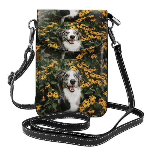 Sacoche Border Collie joyeux pour emporter votre téléphone partout