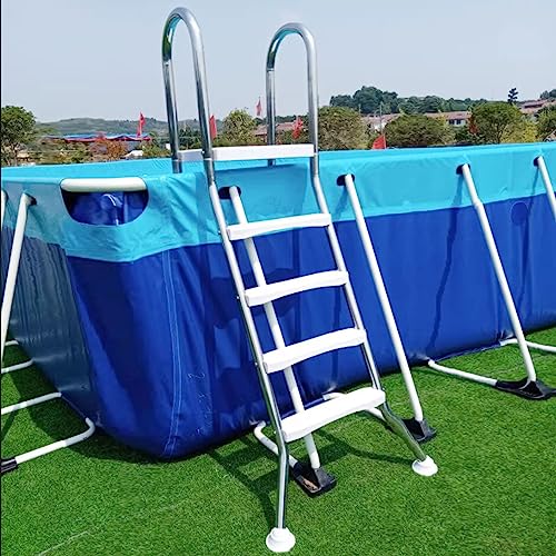 Escalera para piscina sobre suelo de acero inoxidable antideslizante miniatura 2