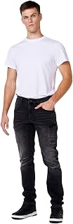 Pantalón Largo Workwear Straigth Regular fit Color Negro para Hombre, de Color Denim Negro, Talla 38