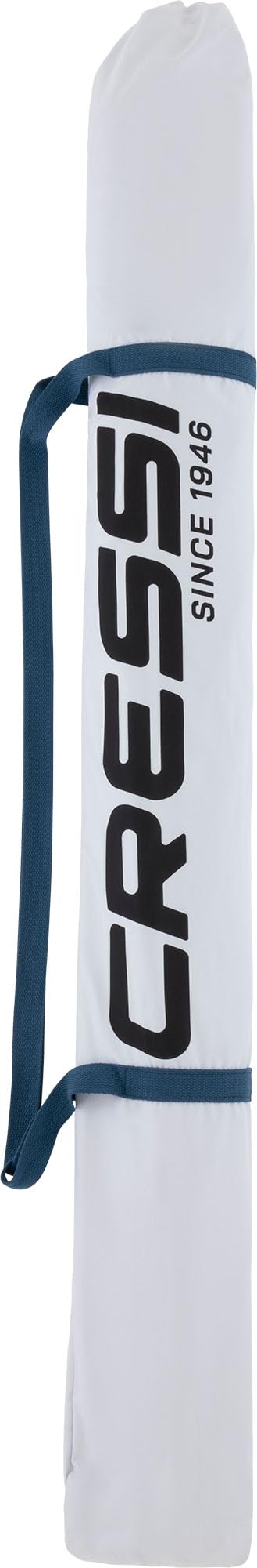 Cressi Sunshell Pro Umbrella - Parasol d'Extérieur Léger et Portable, Réglable et Inclinable pour se Protéger du Soleil et des Intempéries, Bleu/Blanc/Noir, Ø 220cm, Unisex