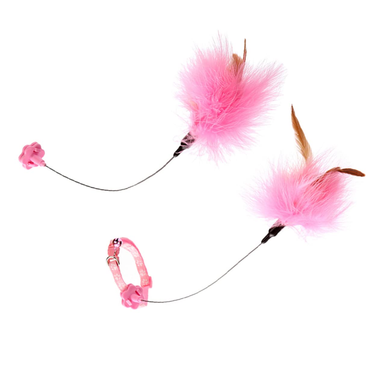 TOYANDONA 2 Pièces Interactifs pour Cannes à Plumes Amusantes pour Instinct de Chasse de Votre Chat Accessoires de Jeu pour Chat