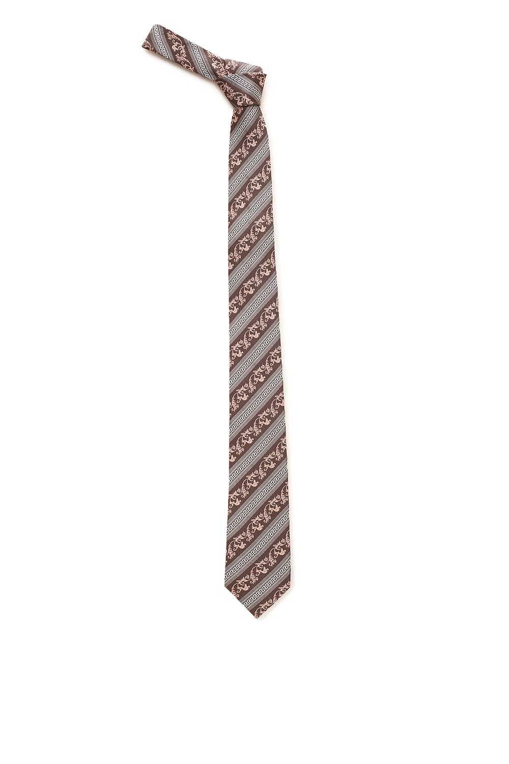 peter england Men Brown Print Tie-picture-10