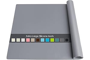 Extra Large Silicone Mat for Countertop, Food-Grade Mat for Crafts, Kids, Dinner, Desk, Countertop
