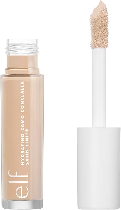 e.l.f., Hydrating Camo Concealer Lightweight Full Coverage Long Lasting Conceales Corrects Covers Moisturises Brightens Satin Finish All Day 6ml Medium Peach
