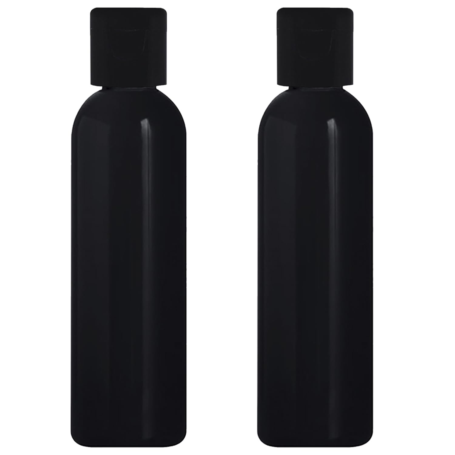 100ml Squeeze Bottle with Flip Top Cap, Empty BPA-Free Refillable Container For Shampoo, Lotions, Liquid Soap, Creams, Liquid Cosmetic Travel Size Black Bottle, Black Flip-Top, Set of 2-image-19