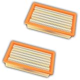 HAYATEC 2x Flachfaltenfilter Filter Ersatz für Mehrzwecksauger Kärcher NT 25/1 Ap, NT 35/1 Ap, NT 35/1 Tact/Te/M, NT 361 Eco/Te/M, NT 45/1 Tact/Te/M wie 6.904-367.0