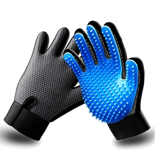 Luva Removedora de Pelos para Pets | Massageadora de Silicone para Cães e Gatos | Tecido Respirável