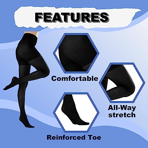 Image of Butterfly Hosiery Women's Plus Size Queen Mild Compression Microfiber Pantyhose