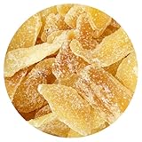 Dried Ginger Crystals, 1 Pound Bag Dried Ginger Slices, Dried Fruit, The Hampton Popcorn & Candy Company