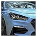 Car Front Headlight Cover Garnish Strip Eyebrow Cover Trim Sticker Fit For Hyundai I30 I30N MK3 2017-2019 Accessories