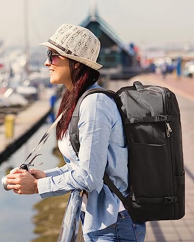 Inateck 42L Supergroßer Handgepäck Reiserucksack Flugzeug Laptop Rucksack für 15,6 Zoll Notebooks, Flug Genehmigt Kabinenrucksack für Weekender