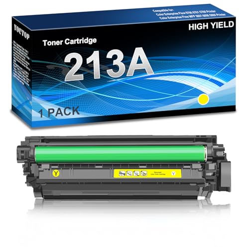 Cartouche de toner jaune reconditionnée 213A W2132A pour Color Enterprise Flow 6700