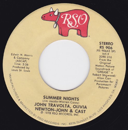 Summer Nights/Rock 'N' Roll Party Queen (NM 45 rpm)