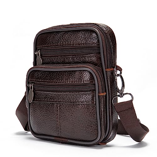Bolsa cruzada para cinturón en cuero, el accesorio vertical ideal para sus viajes y caminatas