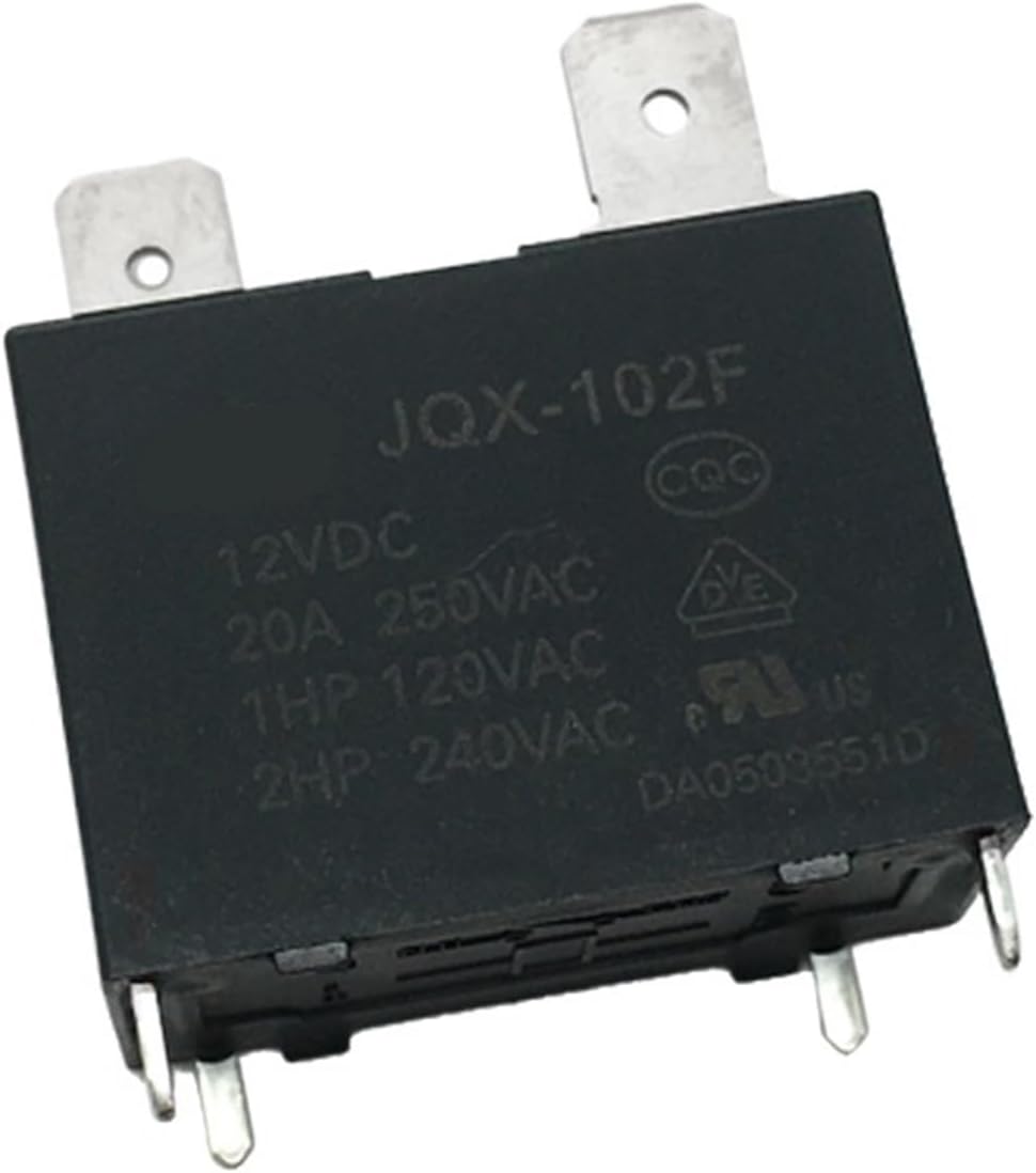 10pcs HF102F- JQX-102F-P -12VDC/24VDC 4-pin 20A Wind Speed Relay Air Conditioning Water Heater Relay(JQX-102F-P-12VDC)