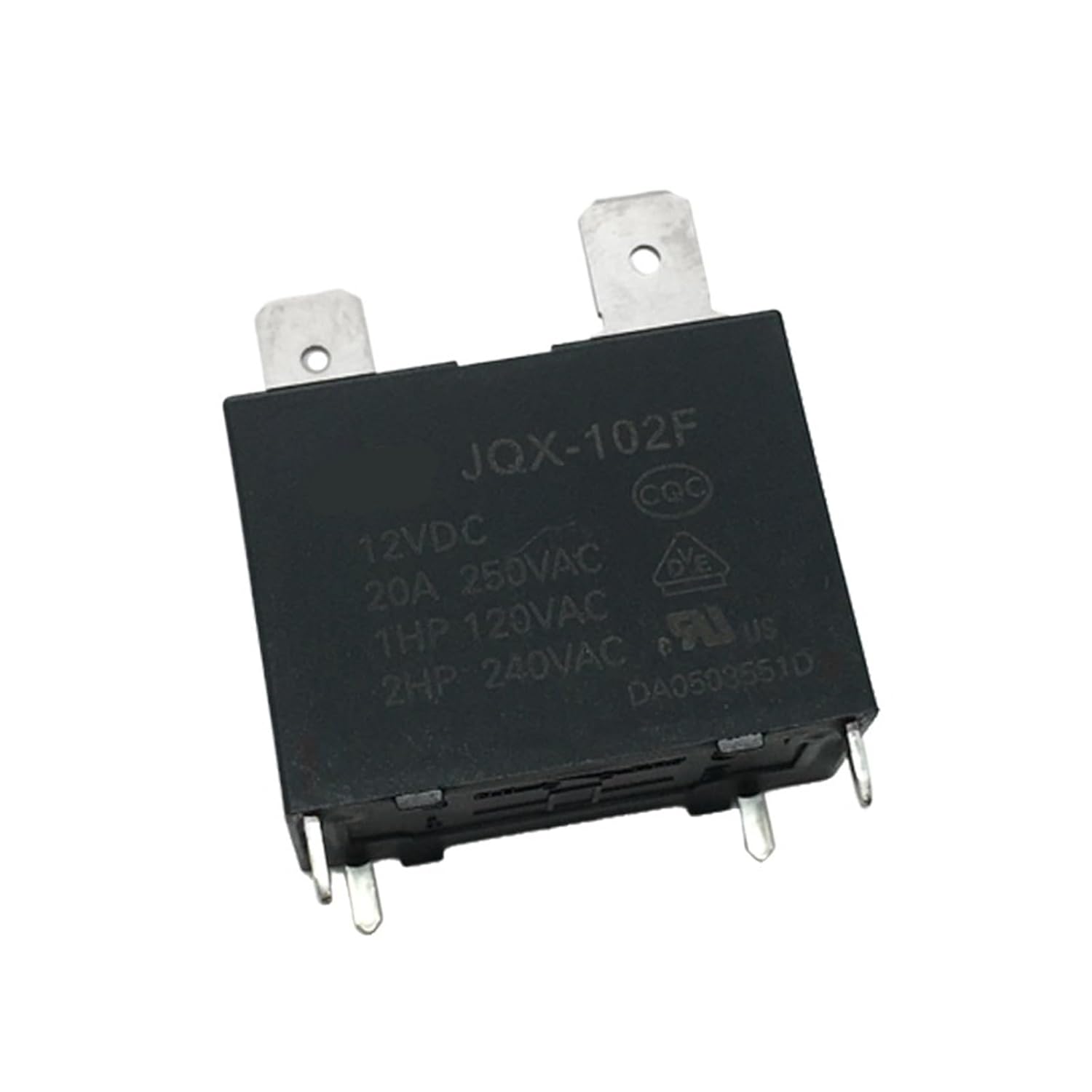 10pcs HF102F- JQX-102F-P -12VDC/24VDC 4-pin 20A Wind Speed Relay Air Conditioning Water Heater Relay(JQX-102F-12VDC)