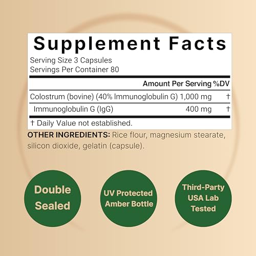 NatureBell Bovine Colostrum Capsules
