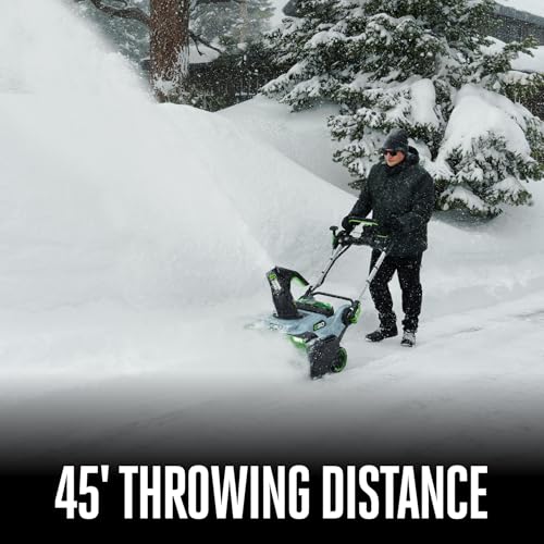 Image of EGO Power+ 21 inch Electric Snow Blower, Cordless Single Stage, Includes (2) 56 V 6.0Ah Batteries and Dual Port Charger - SNT2134