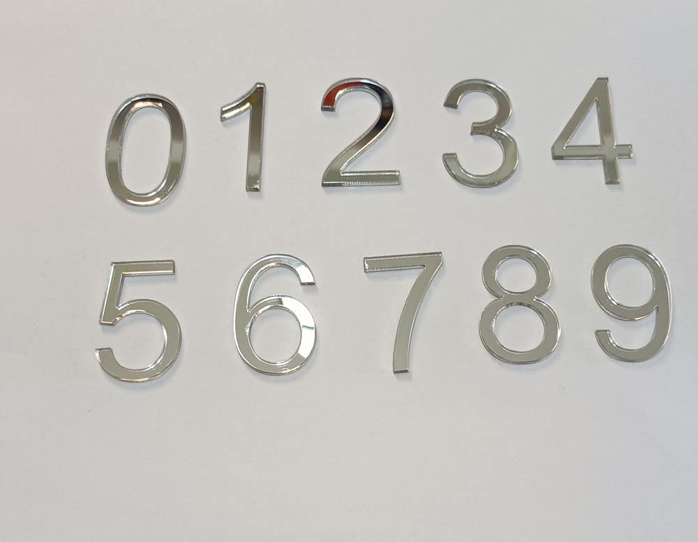 12 arabische Acryl-Ziffern, arabische lasergeschnittene Zahlen für eine Uhr