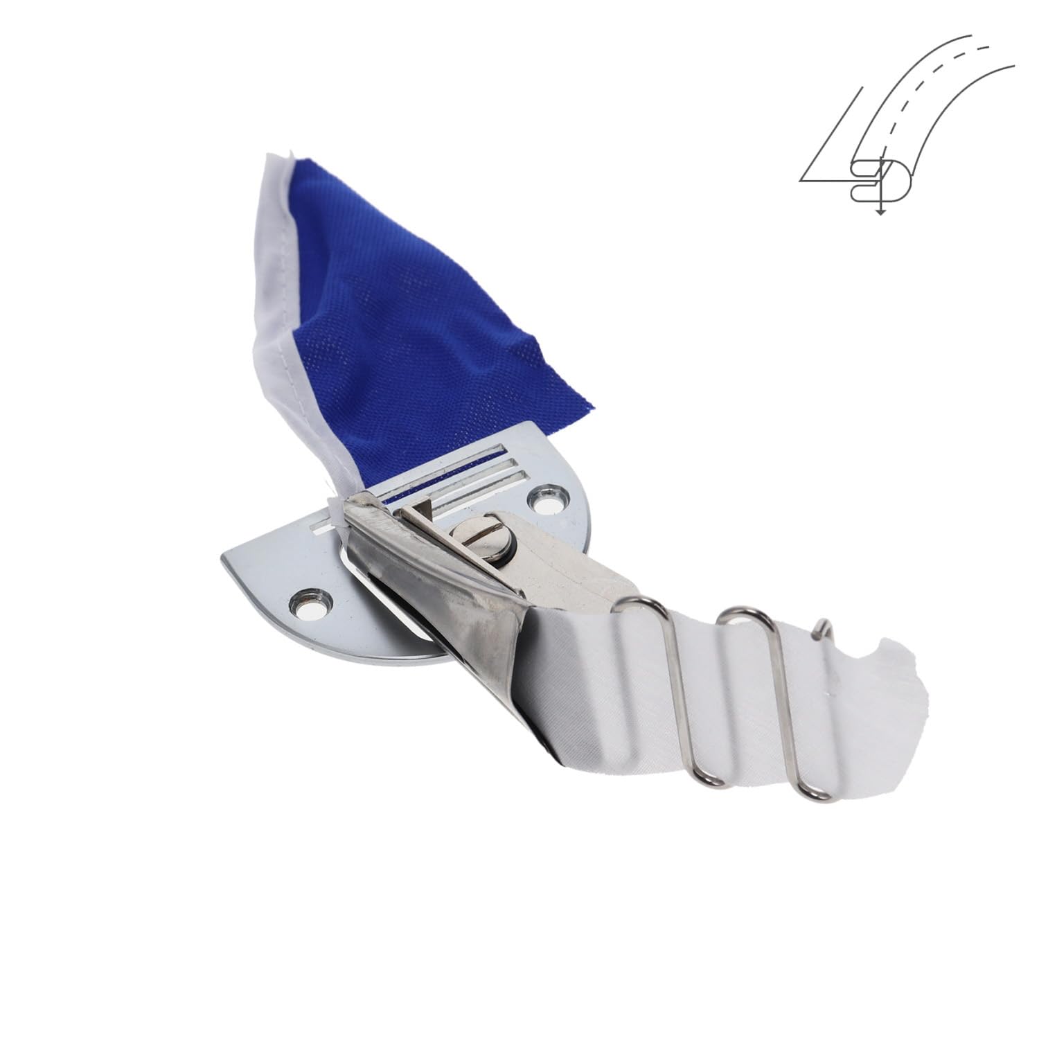 Bordatore a piego doppia completo A10 S60 1-1/4" - Entrata 32 mm - Bordo finito 8,5 mm