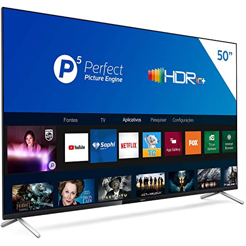 Smart TV Philips 50PUG7625 4K UHD, P5, HDR10+, Dolby Vision, Dolby Atmos, Bluetooth, WiFi, 3 HDMI, 2