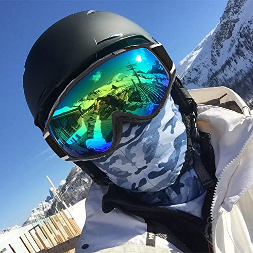 Image of findway Ski Goggles OTG - Over Glasses Snow /Snowboard Goggles for Men, Women & Youth - 100% UV Protection