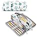 X SIM FITNESSX Federmäppchen Federtaschen Teenager Mädchen Mäppchen Etui Stifte 3 Fach, Große Kapazität Pencil Case für Schule & Büro Neu (INS Kaktus)