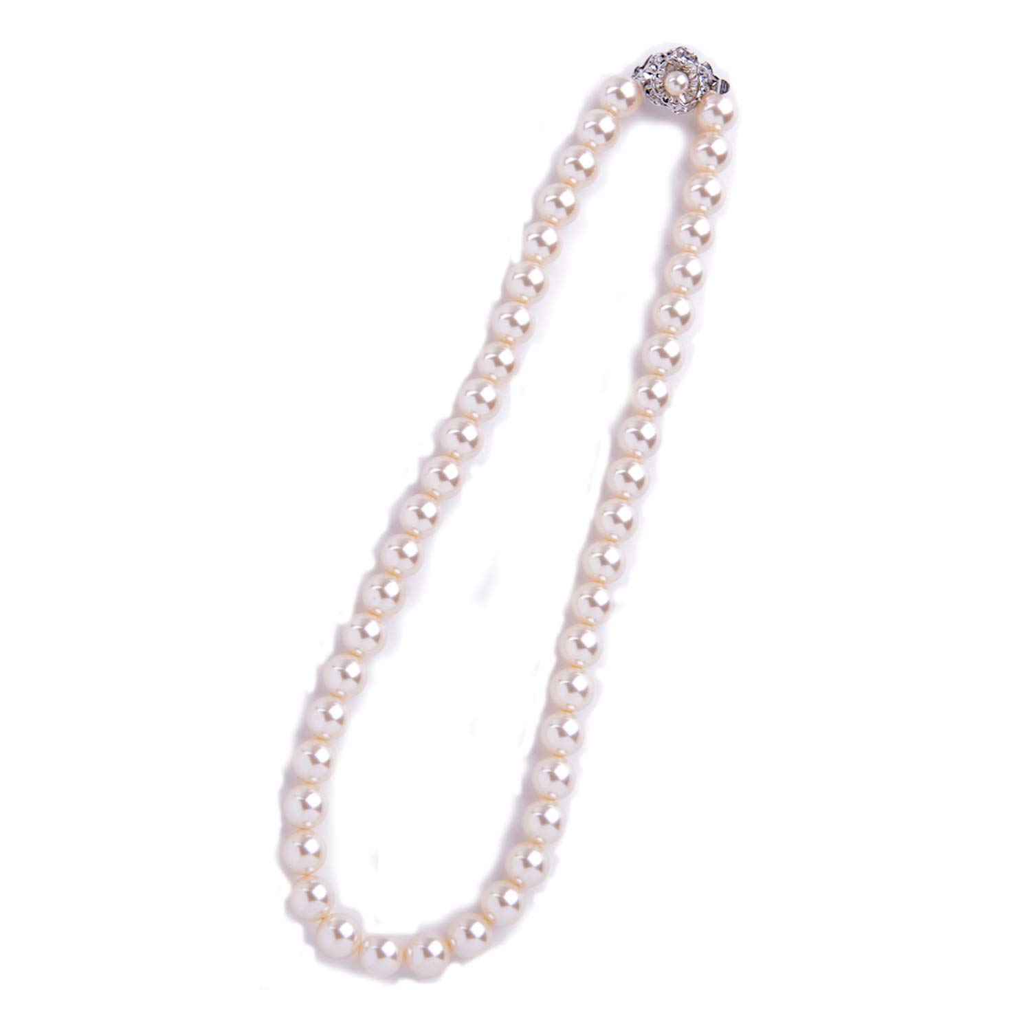 Amazon.co.jp: Made in Japan, 9mm Real Shell Pearl Necklace, 16