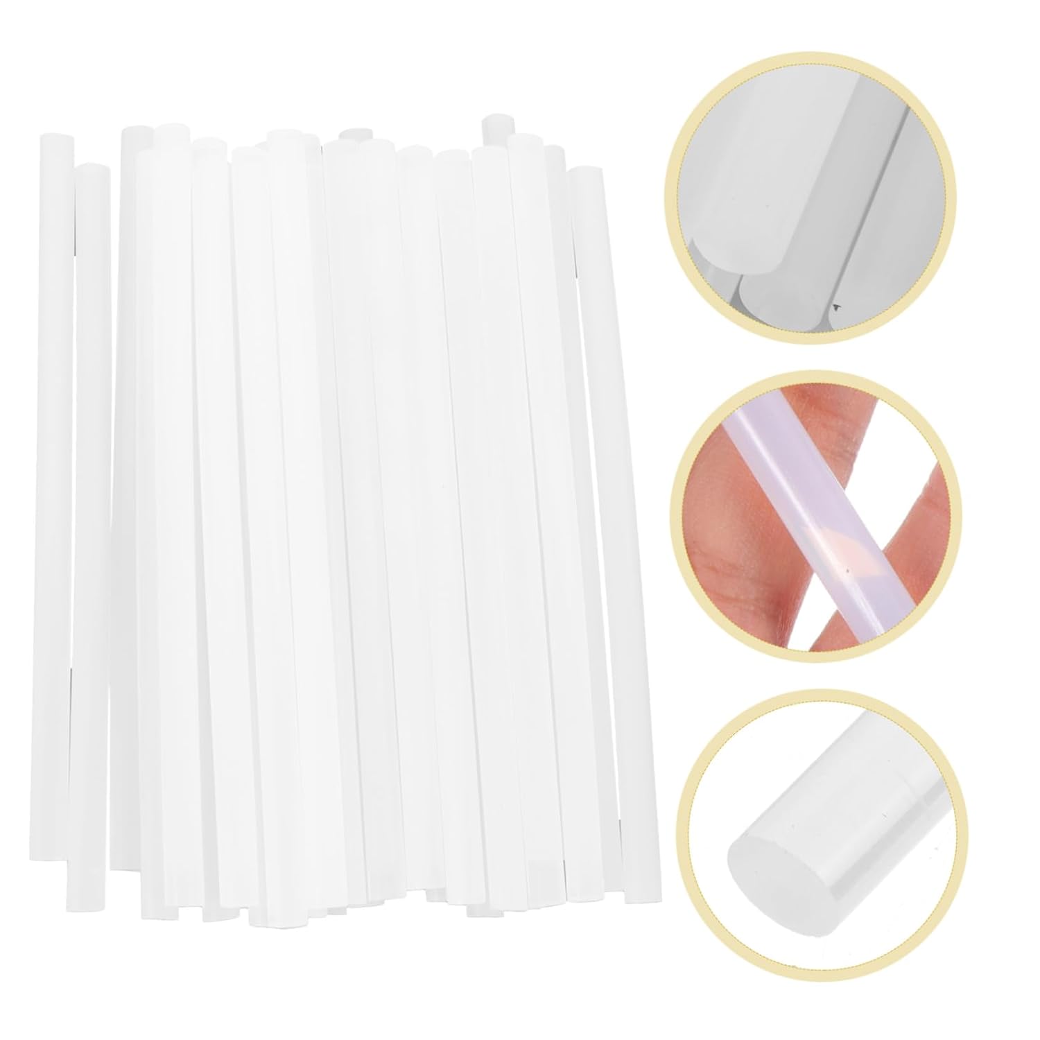 30Pcs Hot Melt Glue Sticks for DIY Crafts Smooth Edges Comfortable Adhesive for Various Projects for and Special Crafts