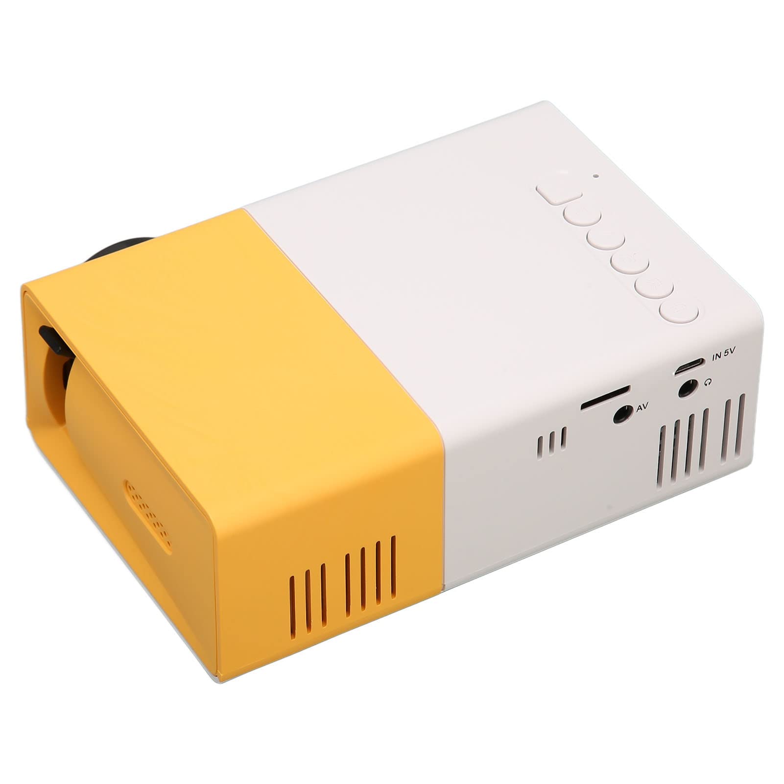 Mini Proiettore Portable Movie Projector, per HD Multimedia Interface Memory Card, Micro USB o USB C, Smart HD 1080P HiFi, per Tablet Laptop e Telefono