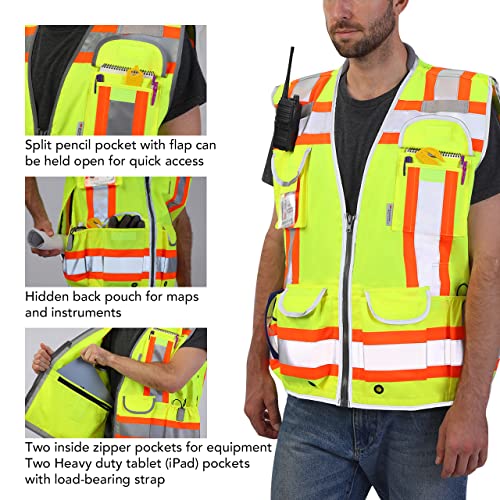 Dib Safety DSV08Y-XL Reflective Vest Heavy Duty thumb #5