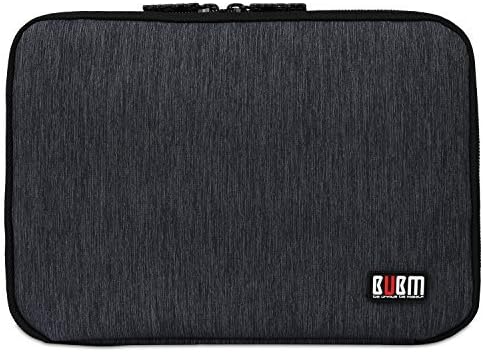 BUBM Universal Electronics Accessories Case Cable organizer Travel Organizer Cord Management Bag Double Layer Black