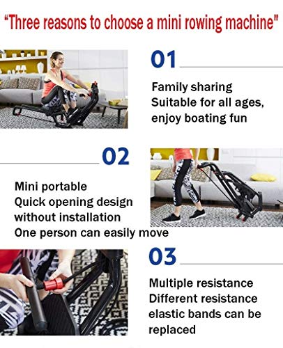 Image of Foldable Rowing Machines Folding Rowing Machine - Indoor - Portable Mini Rowing Machine - Multi-Function Rowing Device ?for ?Home Workout ?and? Cardio
