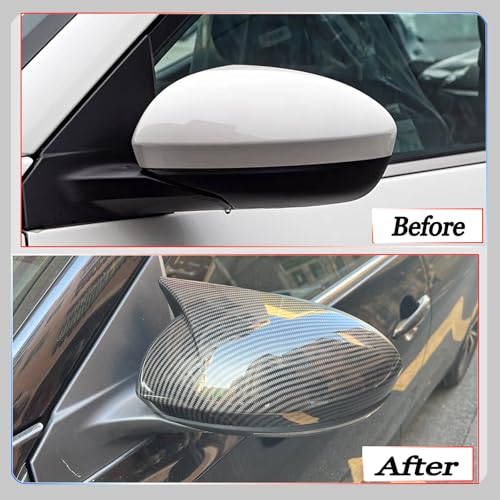 Image of Side Mirror Cover,for Nissan Sentra 2020-2025 /Nissan Altima 2019-2025, Carbon Fiber Side Rear Mirror Covers Body Kit Accessories for Cars.