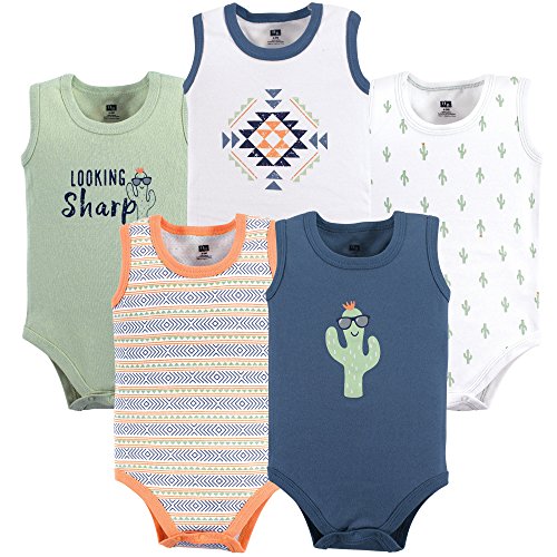 Image of Hudson Baby Unisex Baby Cotton Sleeveless Bodysuits