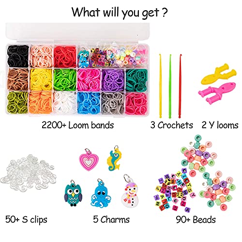 Liberry RAINBOW LOOM-S Colored Rubber Bands Bracelet Making Kit thumb #4