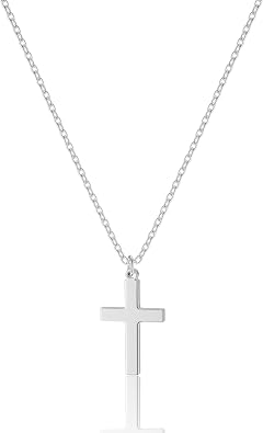 DEARMAY Gold Plated Cross Necklaces for Women, Dainty Gold Plated Cross Choker Necklace for Women Simple Small Pendant Neckalce Jewelry Gift