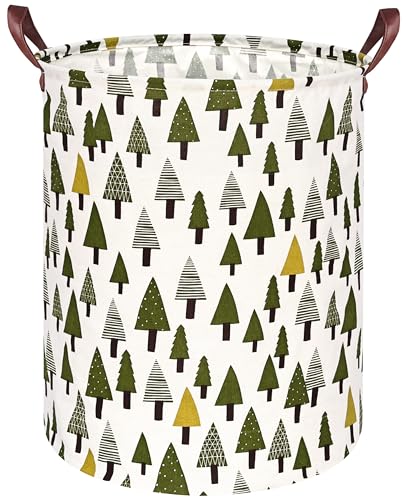 Image of MAIZMZ Girls Storage Basket Laundry Hamper Gifts Organizer Bins Toy Box Laundry Basket Large Canvas Collapsible Chest for Home /Dorm /Kitchen /Pet /Office /Closet /Shelf /