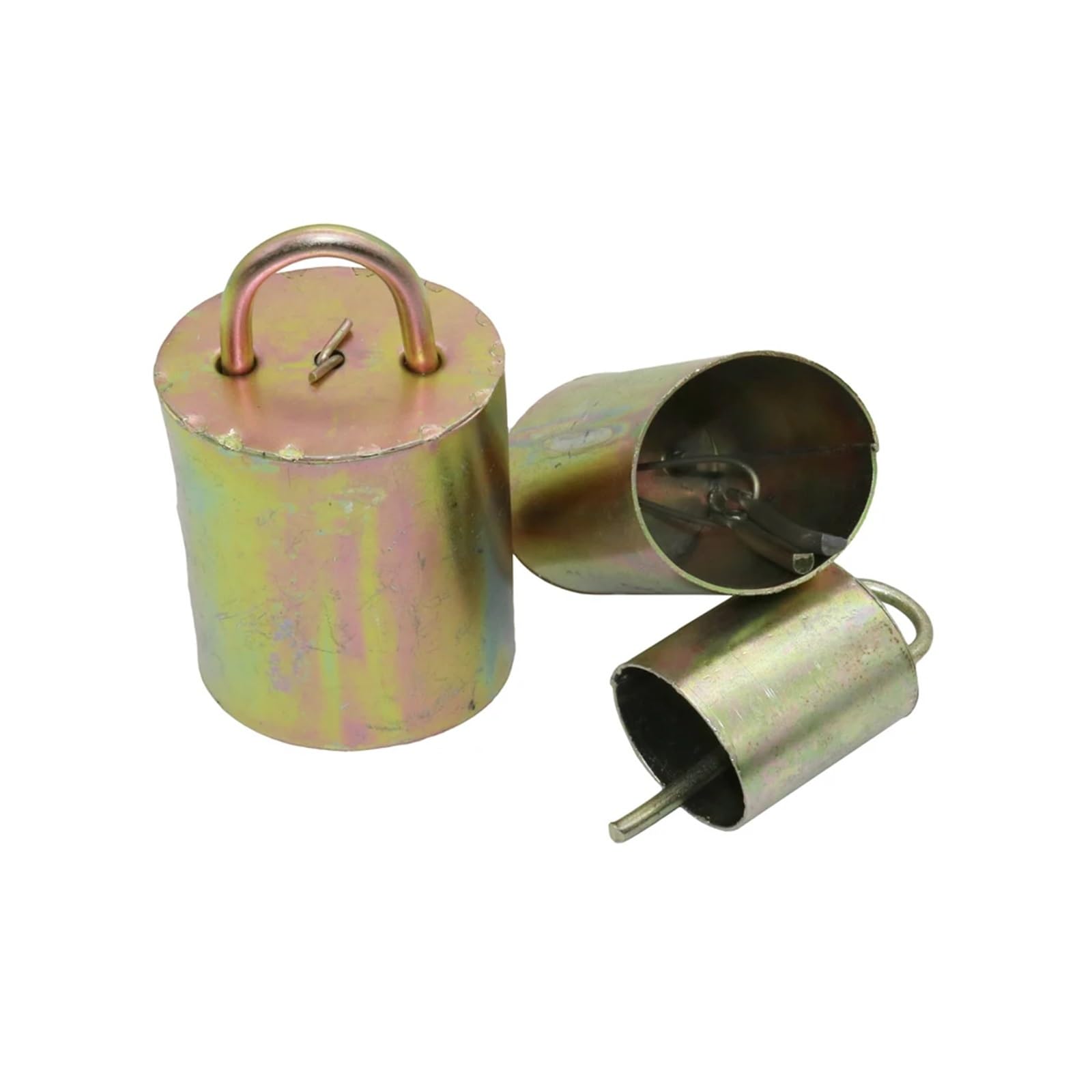 2 Pcs Farm Copper Bell for Dog Collar Anti-Lost Jingle Bells for Cow Sheep Horse