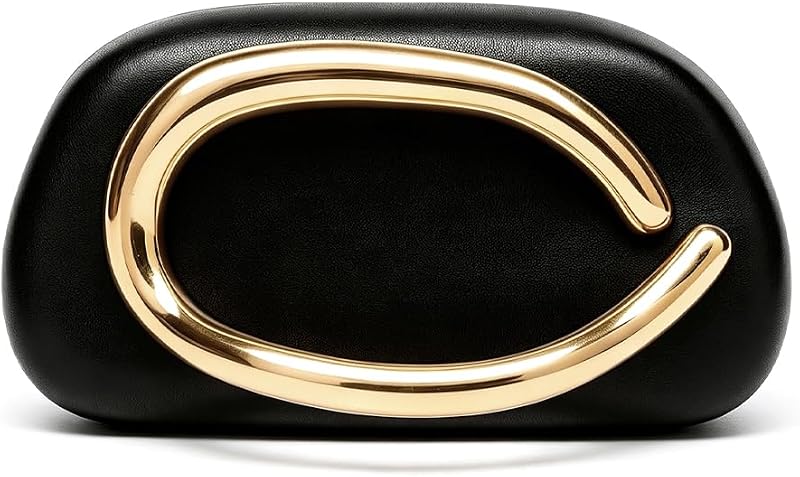 Acrylic Clutch Purse for Women Classic Round Acrylic Evening Handbag Vintage Metal Handlebars Bag for Wedding Party Prom