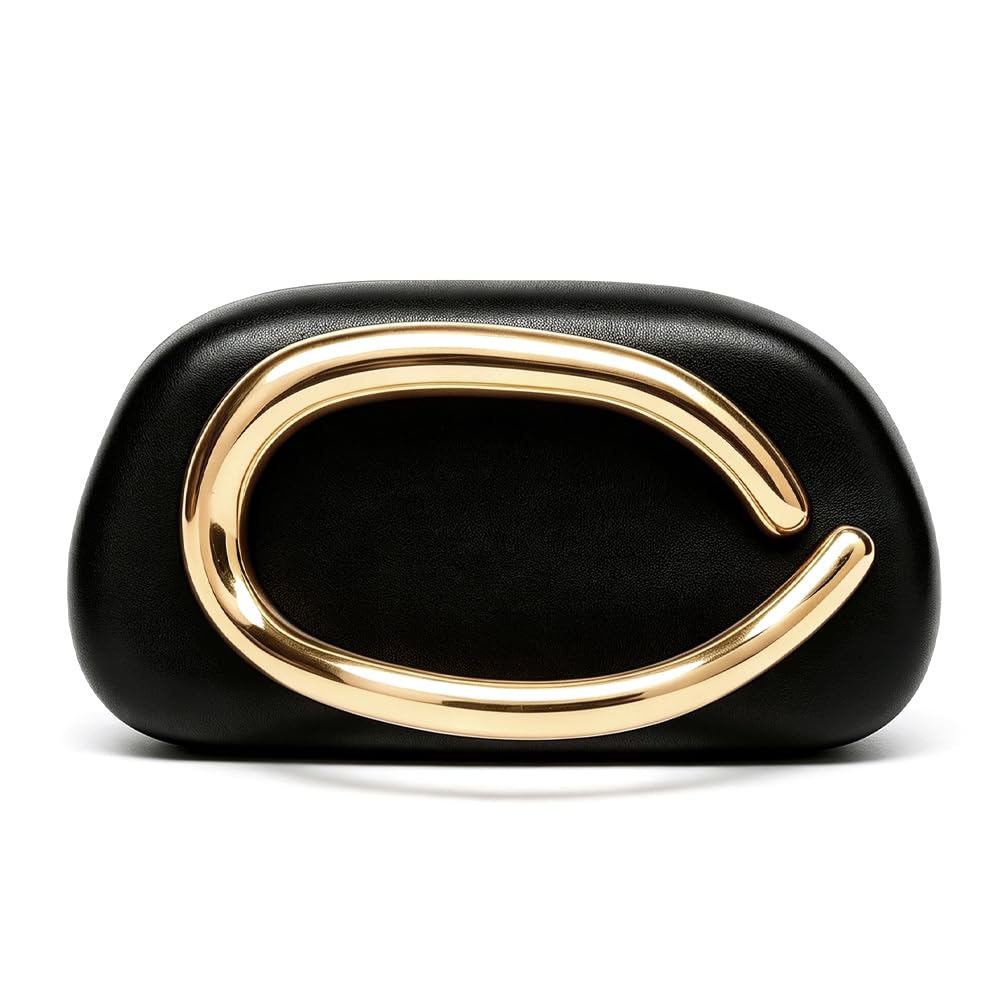 Acrylic Clutch Purse for Women Classic Round Acrylic Evening Handbag Vintage Metal Handlebars Bag for Wedding Party Prom
