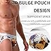 KAREN SPACE Jock Straps for Men Ice Silk Print Sexy Athletic Supporters Men's Jockstraps Underwear, A4-1934SD-XG, Medium
