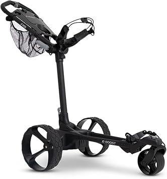 MGI E-Boost (Black) Golf Push Cart PlayBetter Bundle