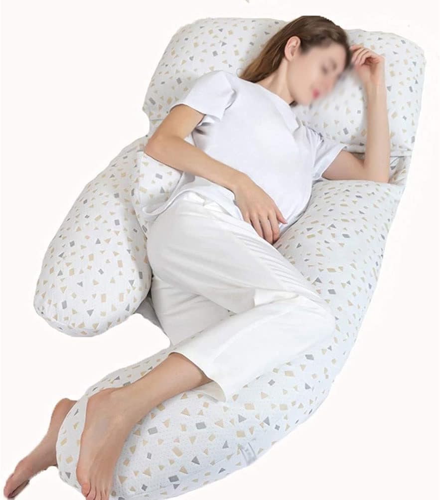 TOEWOE Pregnancy Pillows for Sleeping, U Shaped Full Body Maternity Pillow for Sleeping, Support for Back, HIPS, Legs, Belly for Pregnant Women (Color : D)