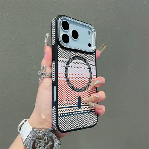 Coque fine iPhone 12 Pro antichoc colorée à rayures magnétiques