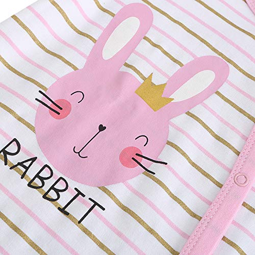 Kiddiezoom Newborn Baby Snug Fit Footed Cotton One-Piece Romper Jumpsuit #TOP4